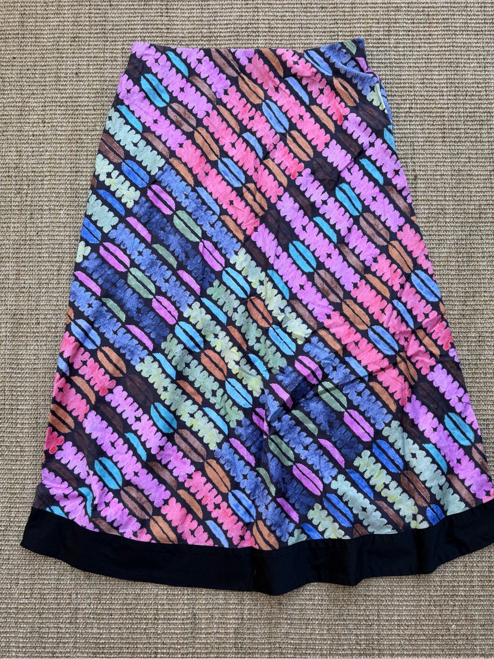 🌈🖤 NIC+ZOE Maxi Skirt | M | Multicolor Print